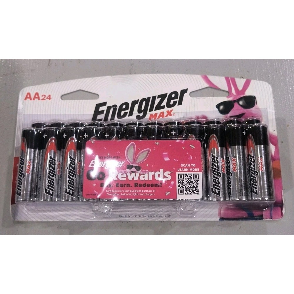 Energizer AA Batteries, MAX Double AA Battery Alkaline, 24 Count